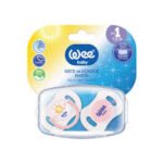 WEE BABY TRANSPAR. PATTER. SOOTHER 837 - لهاية أطفال صغار شفافة بنمط 837