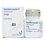 NEOMERCAZOL 5MG 100TAB- XXXرقم - نيو ميركازول 5 ملغ 100 قطعة XXXرقم