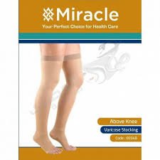 MIRACL SHORT SURGICAL ELASTIC STOCKING 34B S - جوارب جراحية قصيرة مرنة من ميراكل، مقاس 34B صغير MIRACL SHORT SURGICAL ELASTIC STOCKING 34B S - جوارب جراحية قصيرة مرنة من ميراكل، مقاس 34B صغير