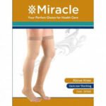 MIRACL SHORT SURGICAL ELASTIC STOCKING 34B M - جوارب جراحية قصيرة مرنة من ميراكل، مقاس 34B متوسط