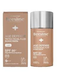 BEESLINE AGE DEFENSE MEDIUM FACIAL FLUID TINTED SUNSCREEN