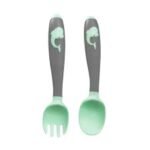 TRUE PLASTIC FORK & SPOON +4M - شوكة وملعقة بلاستيكية حقيقية +4 أشهر