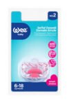 WEE BABY TRANSPAR. PATTER. SOOTHER 837 - لهاية أطفال صغار شفافة بنمط 837