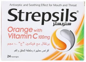 STREPSILS ORANGE VITAMIN C LOZENGES
