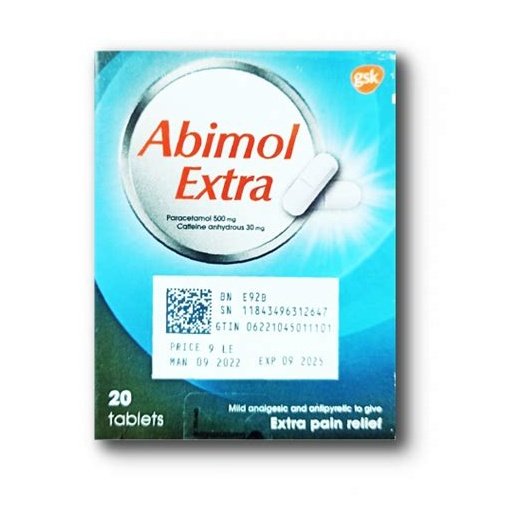 ABIMOL EXTRA 500MG 20TAB ABIMOL EXTRA 500MG 20TAB