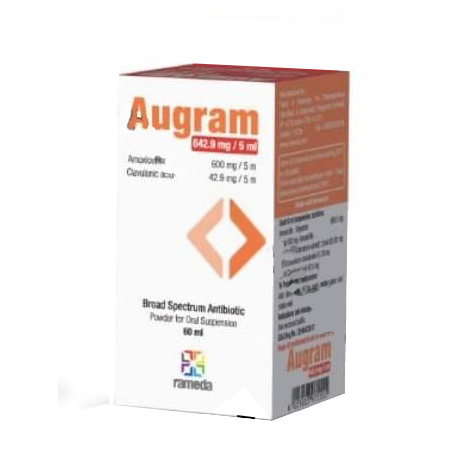 AUGRAM 642.9MG/5ML60ML SYRUP – شراب أوجرام 642.9 ملغ/5 مل/60 مل AUGRAM 642.9MG/5ML60ML SYRUP – شراب أوجرام 642.9 ملغ/5 مل/60 مل