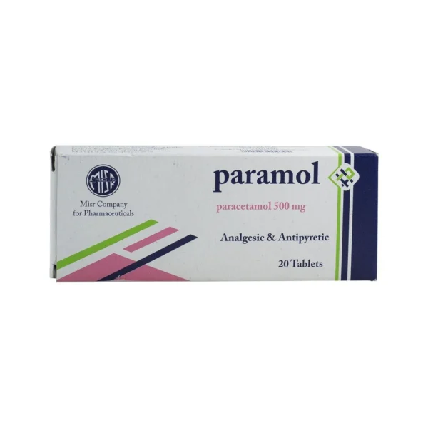PARAMOL 500 MG 20 TAB - بارامول ٥٠٠ مجم ٢٠ قرصًا