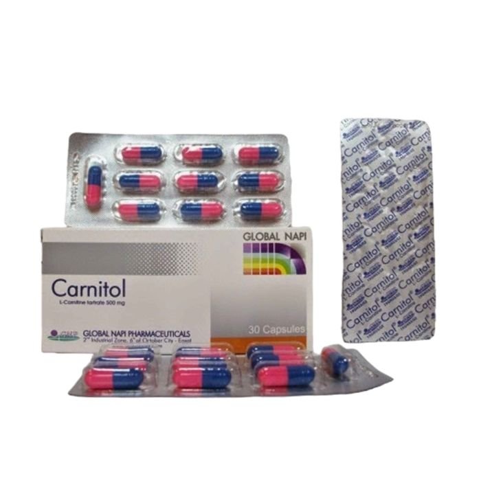 CARNITOL 500 MG 30 CAP - كارنيتول ٥٠٠ مجم ٣٠ كبسولة CARNITOL 500 MG 30 CAP - كارنيتول ٥٠٠ مجم ٣٠ كبسولة