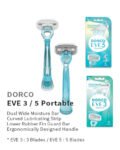 DORCO EVE SHAVING SET 3PCS