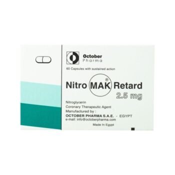 NITROMAK RETARD 2.5MG 60 CAP