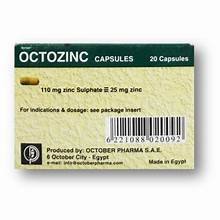 OCTOZINC 25MG 20/CAP