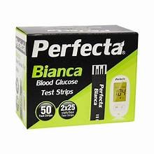 PERFECTA BIANCA BLOOD GLUCOSE TEST 50 STRIPS
