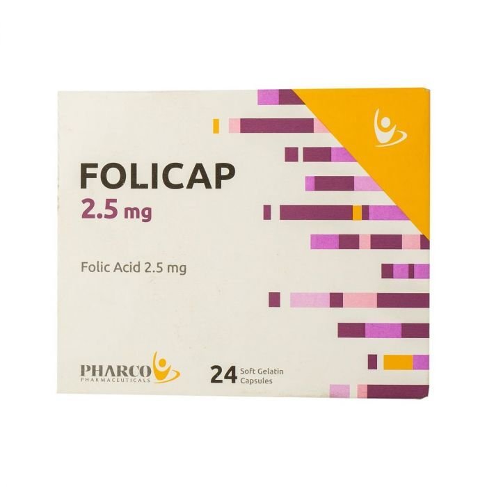 FOLICAP 2.5MG 24/CAP – فوليكاب ٢٫٥ ملغ ٢٤ كبسولة FOLICAP 2.5MG 24/CAP – فوليكاب ٢٫٥ ملغ ٢٤ كبسولة