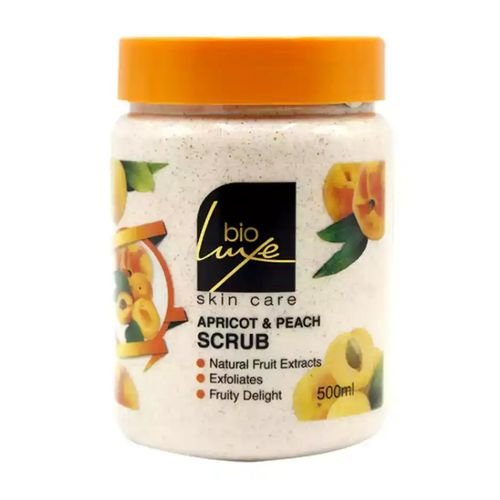 BIO LUXE APRICOT PEACH SCRUB 500 ML - مقشر بيو لوكس بالمشمش والخوخ 500 مل BIO LUXE APRICOT PEACH SCRUB 500 ML - مقشر بيو لوكس بالمشمش والخوخ 500 مل