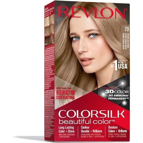 REVLON MEDIUM ASH BLONDE 70 HAIR DYING – صبغة شعر ريفلون أشقر رمادي متوسط 70 REVLON MEDIUM ASH BLONDE 70 HAIR DYING – صبغة شعر ريفلون أشقر رمادي متوسط 70