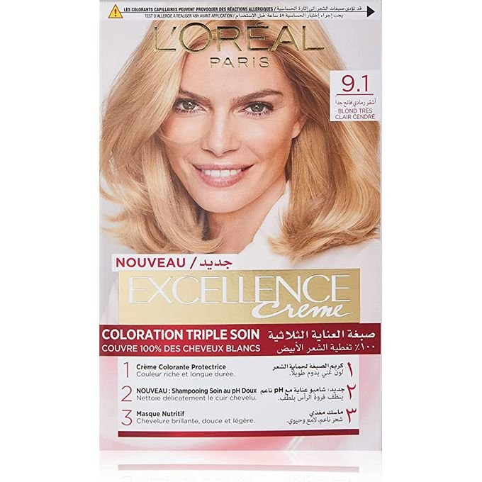 LOREAL EXCELLENCE CREME 9.1 – كريم لوريال إكسيلانس 9.1 LOREAL EXCELLENCE CREME 9.1 – كريم لوريال إكسيلانس 9.1