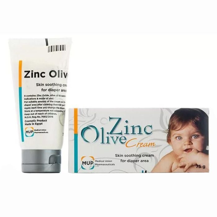 ZINC OLIVE CREAM 75G - كريمة زيتون بالزنك 75 غرام ZINC OLIVE CREAM 75G - كريمة زيتون بالزنك 75 غرام