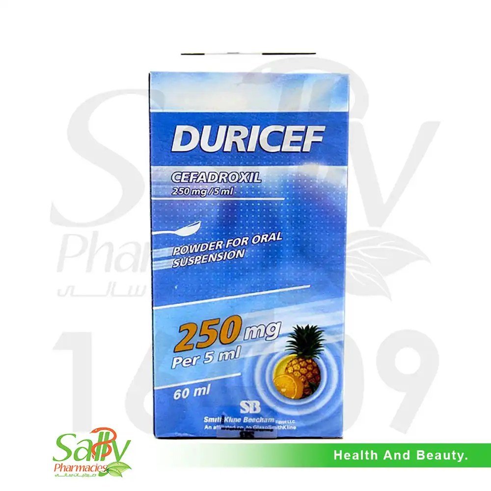 DURICEF 250MG SUSP. 60ML - دوريسيف 250 ملغ معلق 60 مل DURICEF 250MG SUSP. 60ML - دوريسيف 250 ملغ معلق 60 مل
