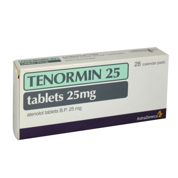 TENORMIN 25MG 28TAB - تينورمين ٢٥ ملغ ٢٨ قرصًا TENORMIN 25MG 28TAB - تينورمين ٢٥ ملغ ٢٨ قرصًا
