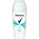 REXONA SHOWER FRESH ROLL 50ML - ريكسونا مناديل استحمام منعشة 50 مل