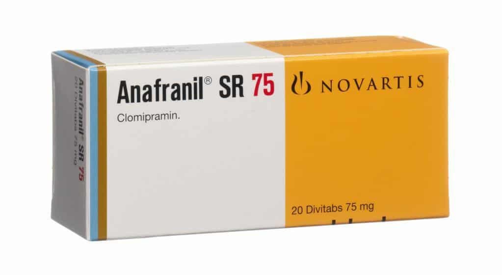 ANAFRONIL SR75 MG 20TAB - أنافرونيل إس آر ٧٥ ملغ ٢٠ قرصًا ANAFRONIL SR75 MG 20TAB - أنافرونيل إس آر ٧٥ ملغ ٢٠ قرصًا