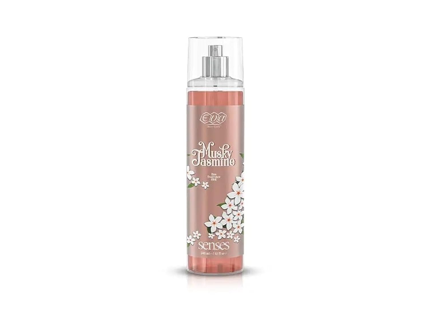 EVA MUSKY JASMINE BODY MIST 240ML - معطر للجسم برائحة المسك والياسمين من إيفا، 240 مل EVA MUSKY JASMINE BODY MIST 240ML - معطر للجسم برائحة المسك والياسمين من إيفا، 240 مل