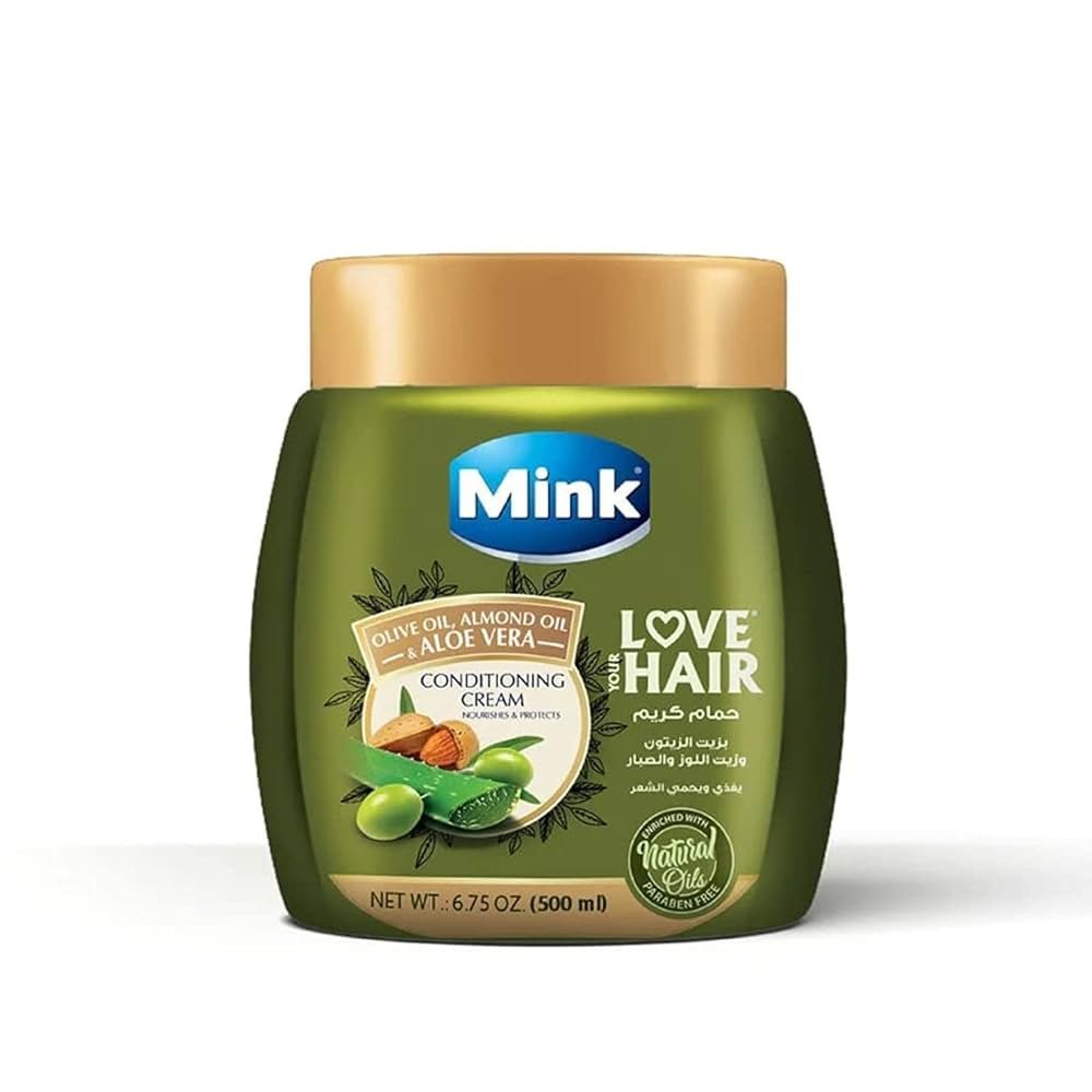 MINK CONDITIONING CREAM WITH OLIVE OIL 500 G – كريم مرطب بزيت الزيتون بنكهة المنك 500 غرام MINK CONDITIONING CREAM WITH OLIVE OIL 500 G – كريم مرطب بزيت الزيتون بنكهة المنك 500 غرام