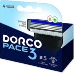 DORCO PACE3PRO FOR MEN 4PCS شفرات رجالي - دوركو PACE3PRO للرجال 4 قطع شفرات رجالية
