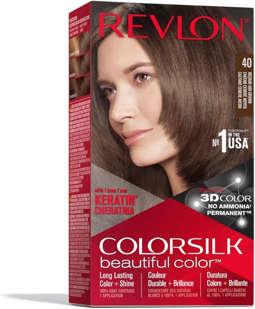 Revlon MEDIUM ASH BROWEN 040Hair dying - صبغة شعر ريفلون، لون بني رمادي متوسط 040 Revlon MEDIUM ASH BROWEN 040Hair dying - صبغة شعر ريفلون، لون بني رمادي متوسط 040