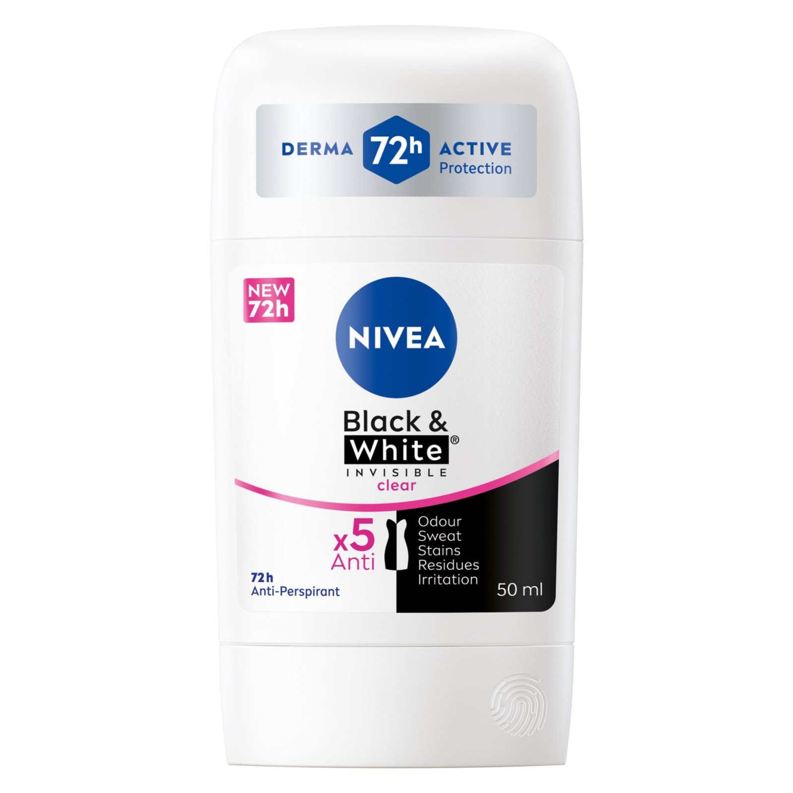 NIVEA INVISIBLE BLACKWHITE STICK W 50ML – نيفيا إنفيزبل بلاك وايت ستيك مع 50 مل NIVEA INVISIBLE BLACKWHITE STICK W 50ML – نيفيا إنفيزبل بلاك وايت ستيك مع 50 مل