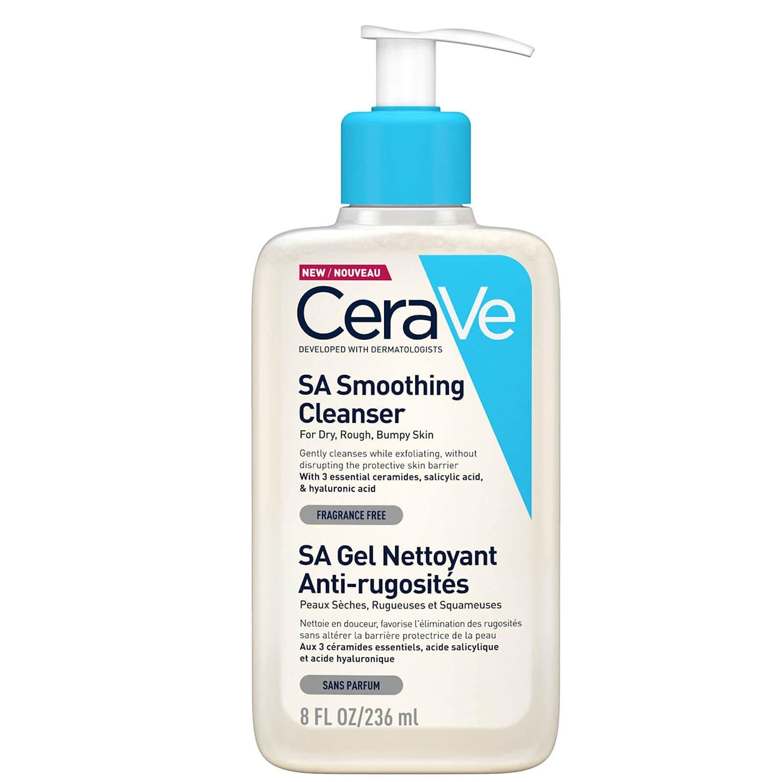 CERAVE SA SMOOTHIN CLEANSER GEL 236ML – جل منظف سيرافي إس إيه سموثين 236 مل CERAVE SA SMOOTHIN CLEANSER GEL 236ML – جل منظف سيرافي إس إيه سموثين 236 مل