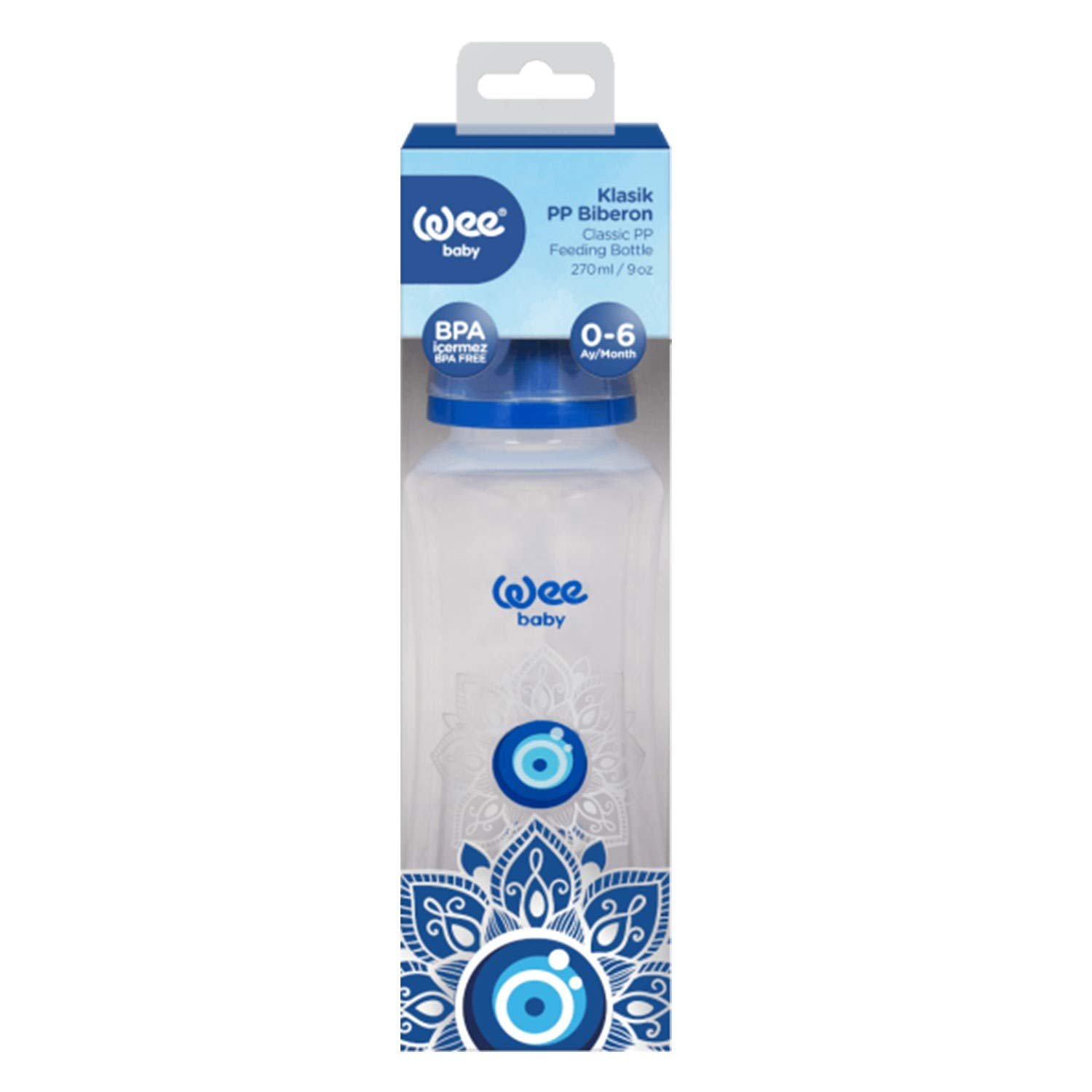 WEE BPA PP BIBERON 0-6 270ML – بيبرون خالٍ من مادة BPA PP، مناسب للأطفال من عمر 0-6 سنوات، 270 مل WEE BPA PP BIBERON 0-6 270ML – بيبرون خالٍ من مادة BPA PP، مناسب للأطفال من عمر 0-6 سنوات، 270 مل