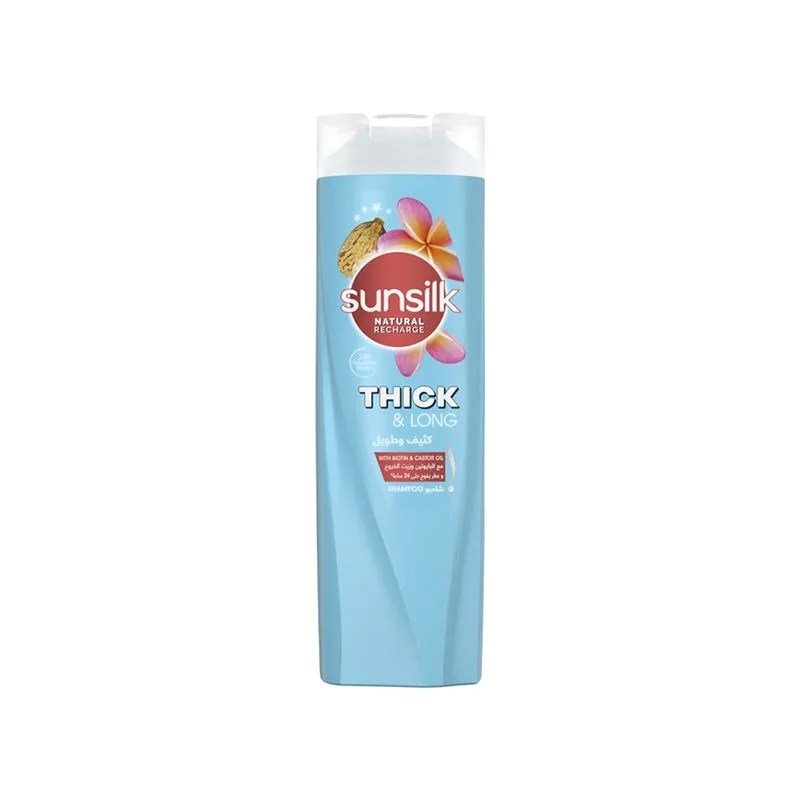SUNSILK SHAMPOO THICK&LONG 350ML@20% – شامبو صانسيلك للشعر الكثيف والطويل 350 مل بسعر 20% SUNSILK SHAMPOO THICK&LONG 350ML@20% – شامبو صانسيلك للشعر الكثيف والطويل 350 مل بسعر 20%