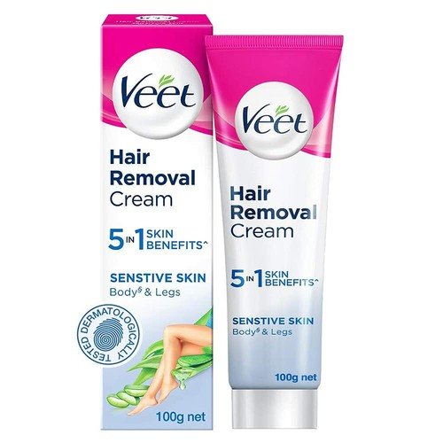 VEET HAIR REMOVING CREAM SENSITIVE 100 GM - كريم فيت لإزالة الشعر للبشرة الحساسة 100 غرام VEET HAIR REMOVING CREAM SENSITIVE 100 GM - كريم فيت لإزالة الشعر للبشرة الحساسة 100 غرام