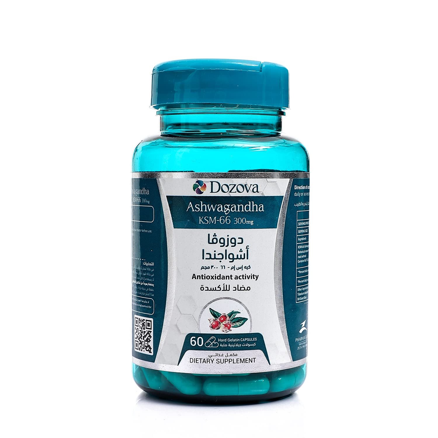 DOZOVA ASHWAGANDHA 300MG 60CAP - دوزوفا أشواغاندا 300 ملغ 60 كبسولة DOZOVA ASHWAGANDHA 300MG 60CAP - دوزوفا أشواغاندا 300 ملغ 60 كبسولة