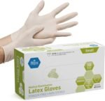 GLOVES LATEX  M - قفازات لاتكس مقاس متوسط