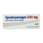 GYNOTRAZONAGEN 600 MG 3 VAGINAL OVULES - جينوترازوناجين 600 ملغ، 3 تحاميل مهبلية