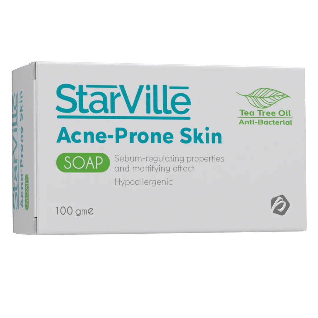 STARVILLE ACNE CREAM+SOAP ACNE PRONE - كريم وصابون ستارفيل لعلاج حب الشباب، مناسب للبشرة المعرضة لحب الشباب STARVILLE ACNE CREAM+SOAP ACNE PRONE - كريم وصابون ستارفيل لعلاج حب الشباب، مناسب للبشرة المعرضة لحب الشباب