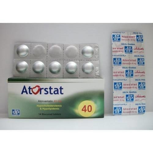 ATORSTAT 40 MG 14 TAB – أتورستات 40 ملغ 14 قرصًا ATORSTAT 40 MG 14 TAB – أتورستات 40 ملغ 14 قرصًا