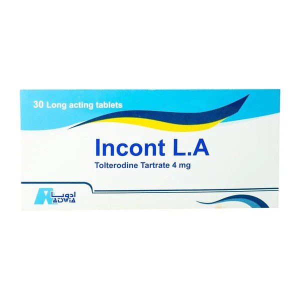 INCONT L.A. 4 MG 30 TAB – إنكونت إل إيه 4 ملغ 30 قرصًا INCONT L.A. 4 MG 30 TAB – إنكونت إل إيه 4 ملغ 30 قرصًا
