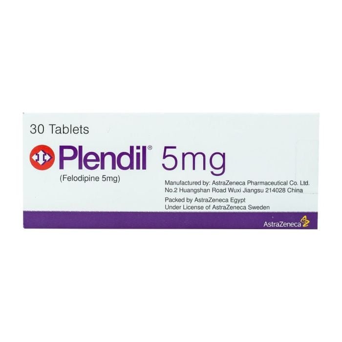 PLENDIL 5 MG 30 TAB - بلينديل ٥ ملغ ٣٠ قرصًا PLENDIL 5 MG 30 TAB - بلينديل ٥ ملغ ٣٠ قرصًا