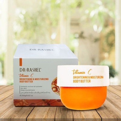 DR.RASHEL VIT C BODY BUTTER 250ML - زبدة الجسم بفيتامين سي من دكتور راشيل، 250 مل DR.RASHEL VIT C BODY BUTTER 250ML - زبدة الجسم بفيتامين سي من دكتور راشيل، 250 مل