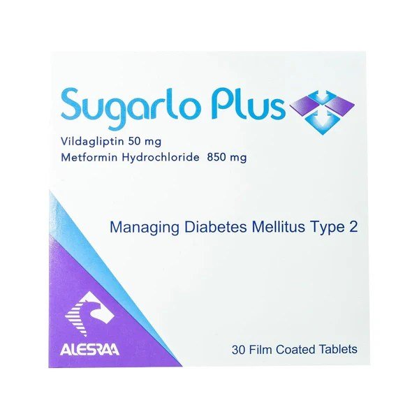 SUGARLO PLUS 50/850 MG 30/TAB - سوجارلو بلس 50/850 ملغ 30 قرصًا SUGARLO PLUS 50/850 MG 30/TAB - سوجارلو بلس 50/850 ملغ 30 قرصًا