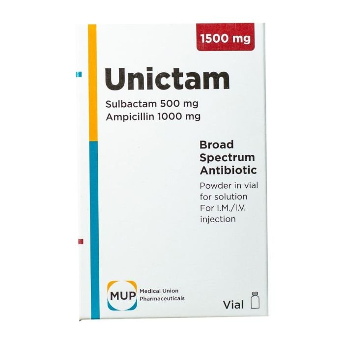 UNICTAM 1500MG VIAL - قارورة يونيكتام 1500 ملغ UNICTAM 1500MG VIAL - قارورة يونيكتام 1500 ملغ