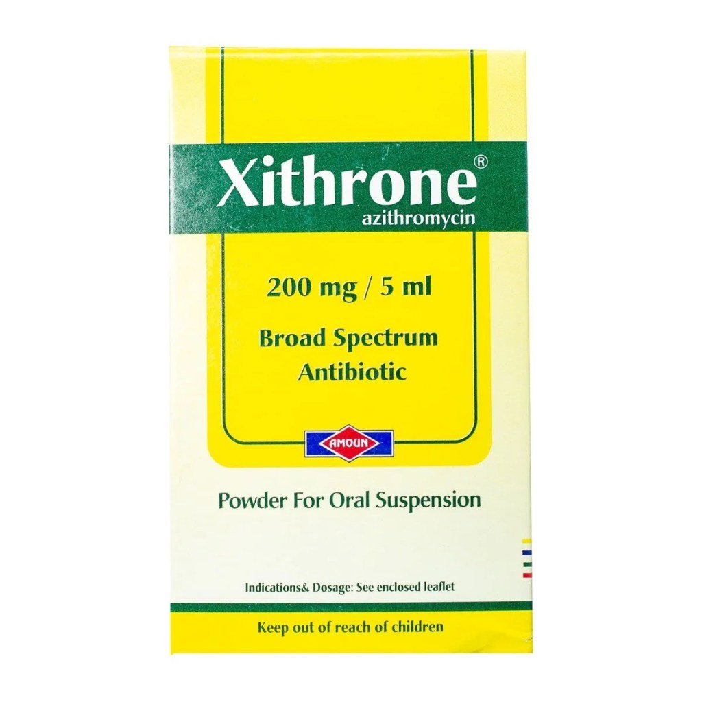 XITHRONE 200MG/5ML SUSP. 25ML - معلق زيثرون 200 ملغ/5 مل، 25 مل XITHRONE 200MG/5ML SUSP. 25ML - معلق زيثرون 200 ملغ/5 مل، 25 مل