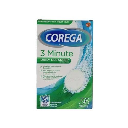 Corega daily cleanser 36 tablets-كوريجا اقراص للتنظيف اليومي لاطقم الاسنان Corega daily cleanser 36 tablets-كوريجا اقراص للتنظيف اليومي لاطقم الاسنان