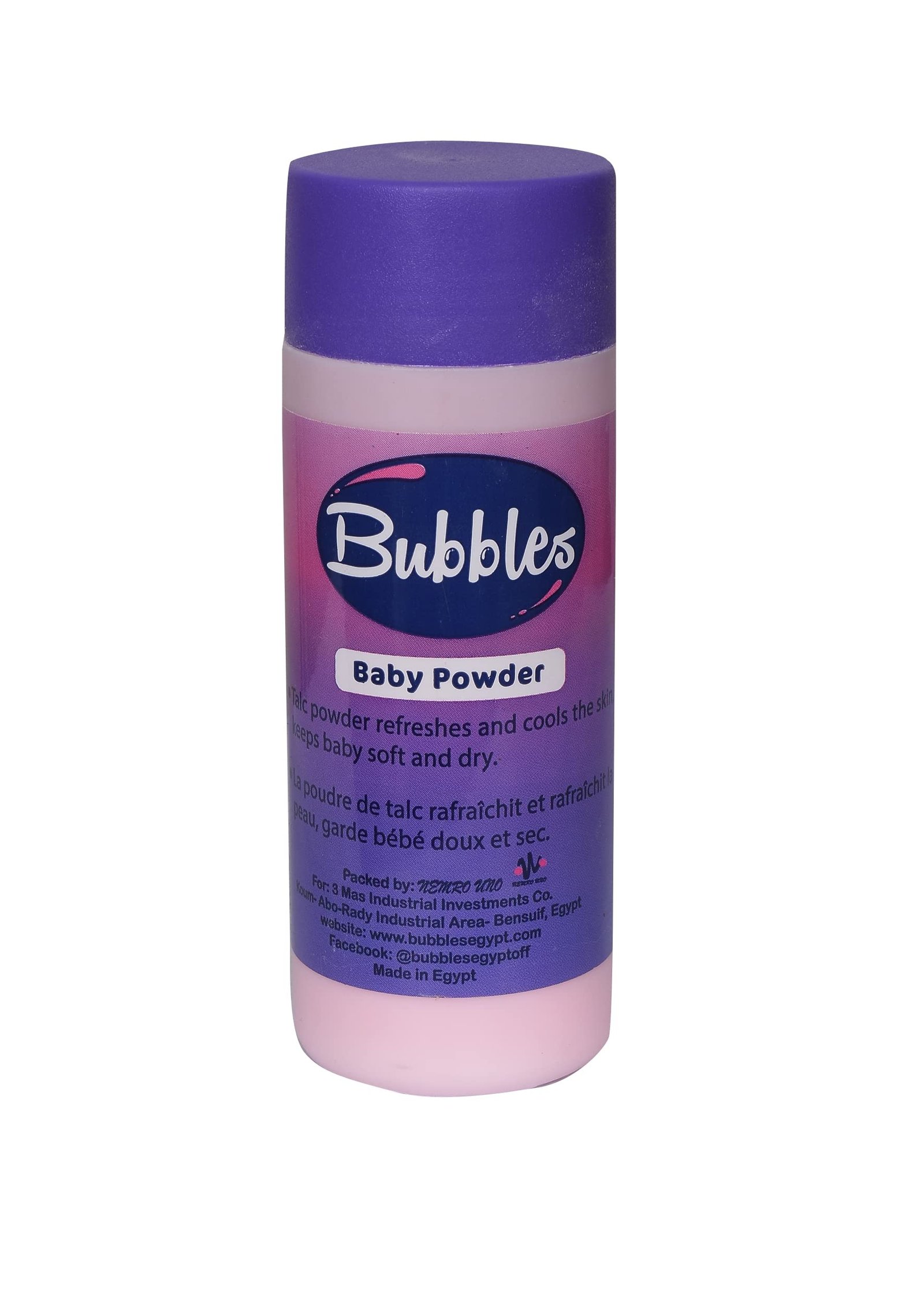 BUBBLES BABY POWDER 100 ML -بدره تلج بابيلز BUBBLES BABY POWDER 100 ML -بدره تلج بابيلز