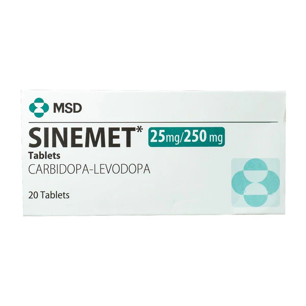 sinemet 25/250 mg 20 tab -سينيميت 25/250مجم اقراص sinemet 25/250 mg 20 tab -سينيميت 25/250مجم اقراص