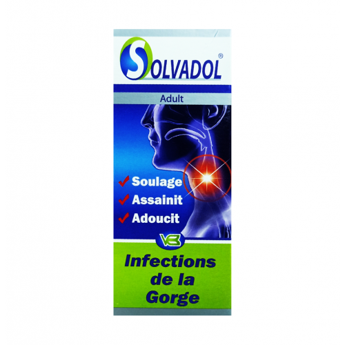 Solvadol adult throat spray 30ml-سولفادول بخاخه للحلق للكبار Solvadol adult throat spray 30ml-سولفادول بخاخه للحلق للكبار