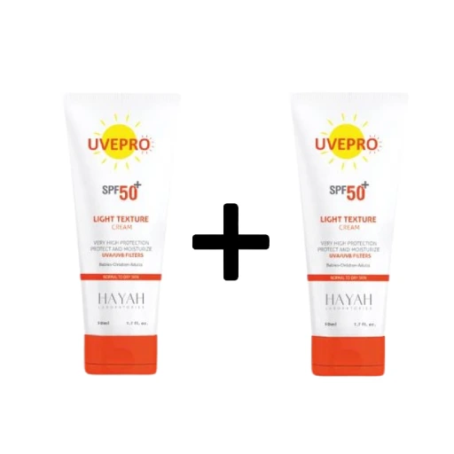UVEPRO LIGHT TEXTURE SPF(50+) CR 50M OFFER UVEPRO LIGHT TEXTURE SPF(50+) CR 50M OFFER